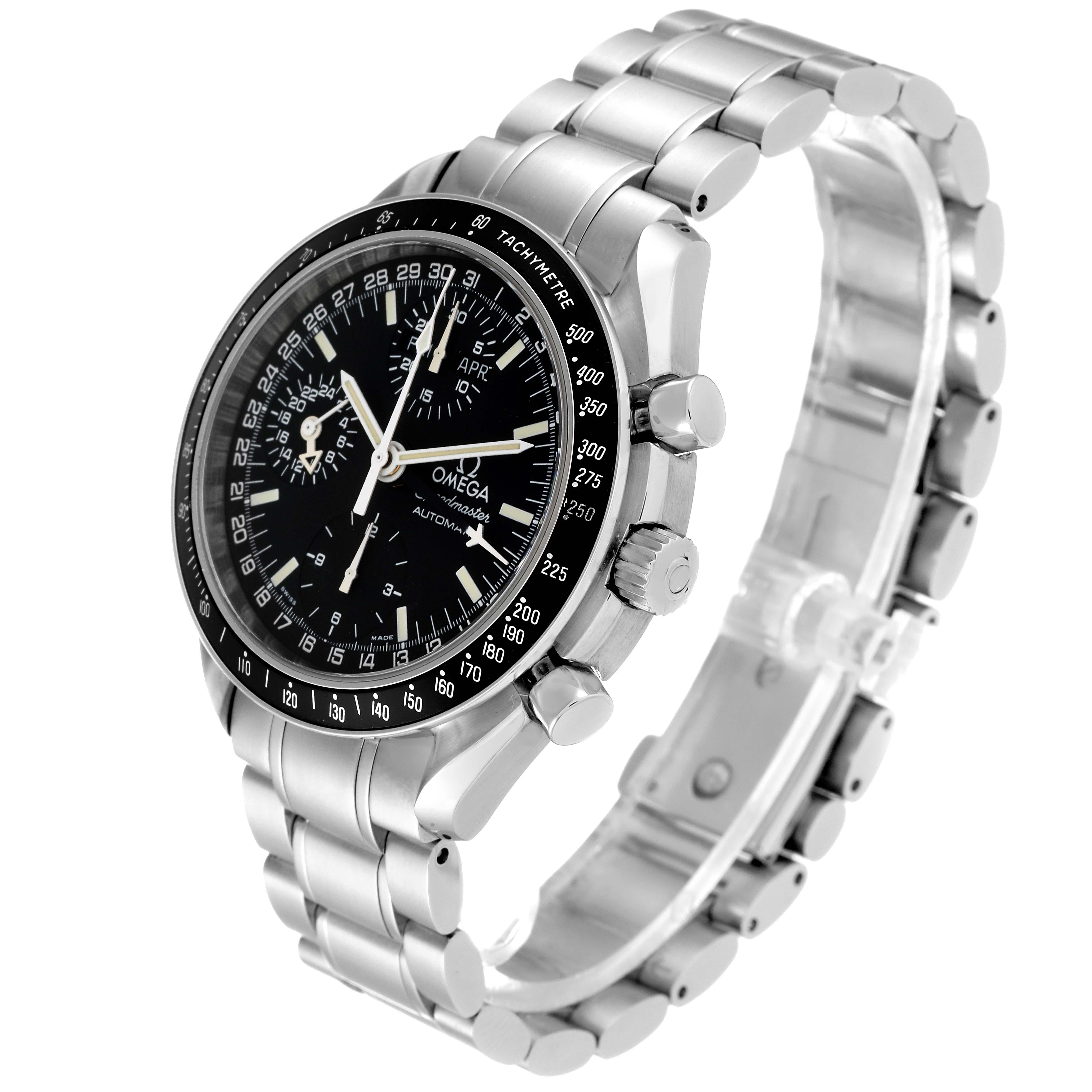 Omega Speedmaster Day Date Black Dial Automatic Mens Watch 3520.50.00 Box Card 1