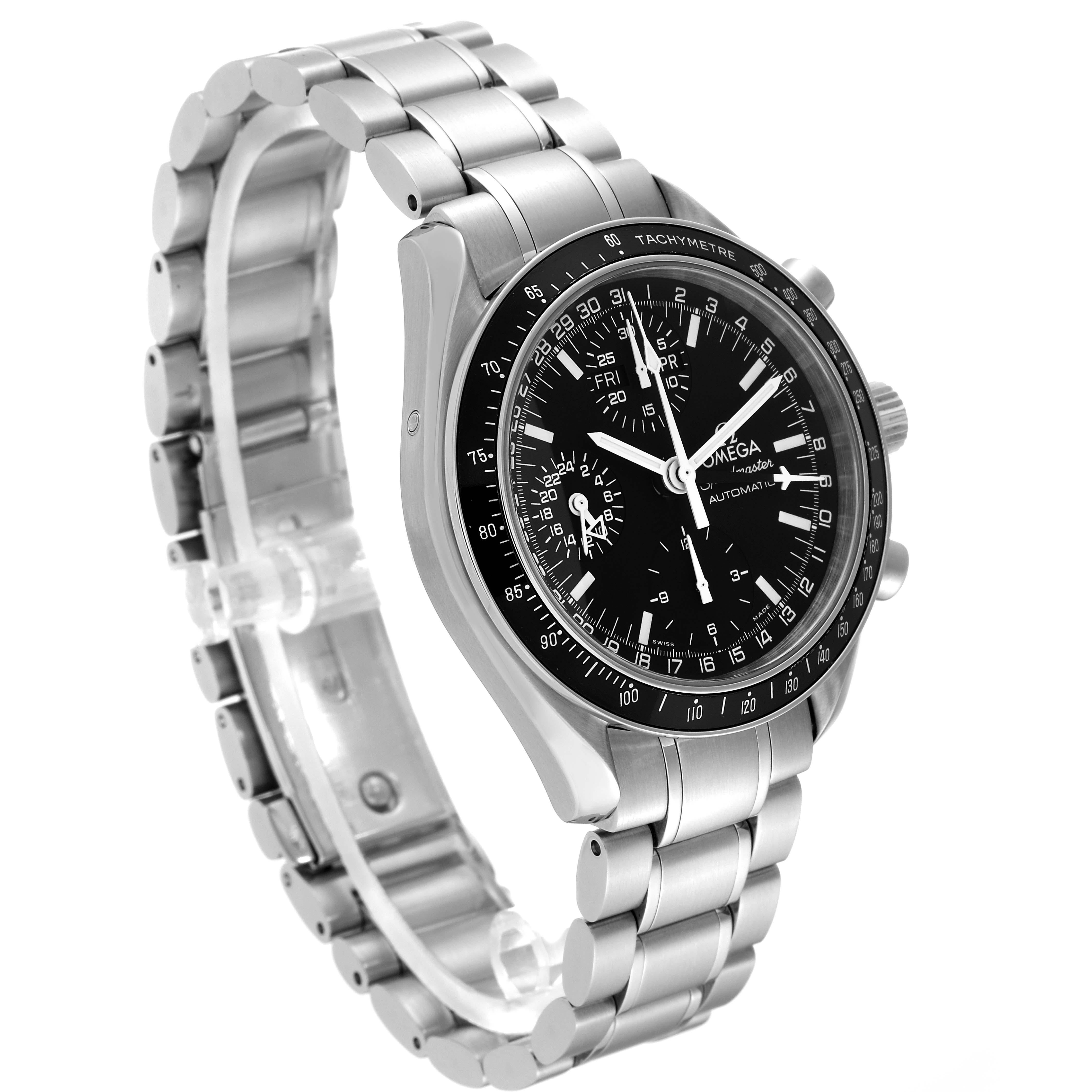 Omega Speedmaster Day Date Black Dial Automatic Mens Watch 3520.50.00 Card For Sale 2