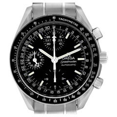 Omega Speedmaster Day Date Black Dial Automatic Mens Watch 3520.50.00 Card