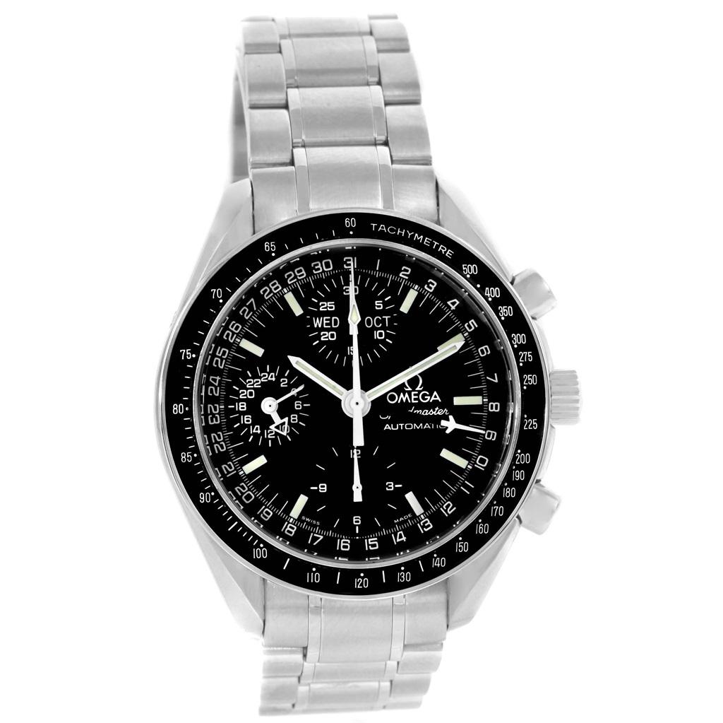 Omega Speedmaster Day Date Black Dial Automatic Men's Watch 3520.50.00 In Excellent Condition In Atlanta, GA