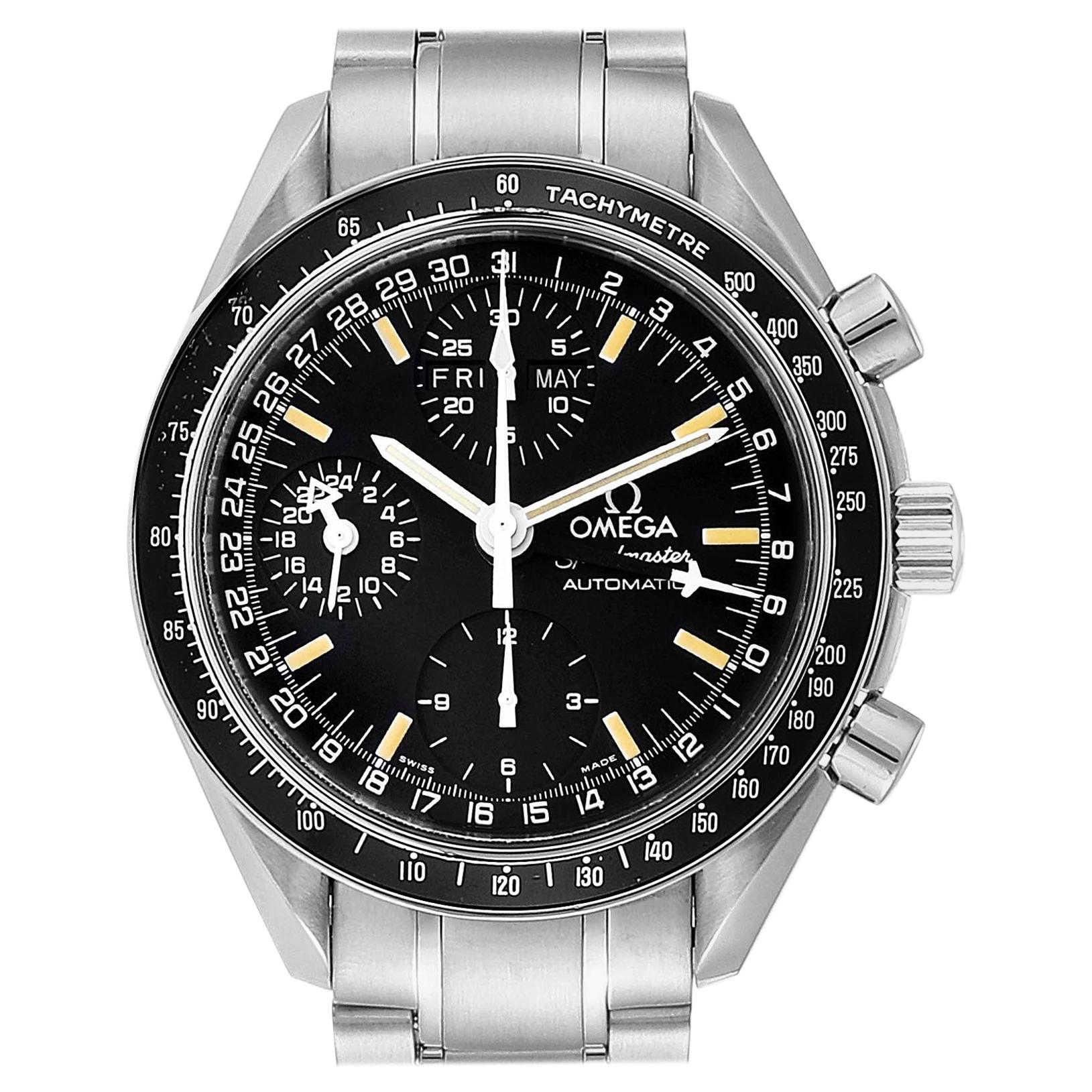 Omega Speedmaster Day Date Black Dial Automatic Men's Watch 3520.50.00 For Sale