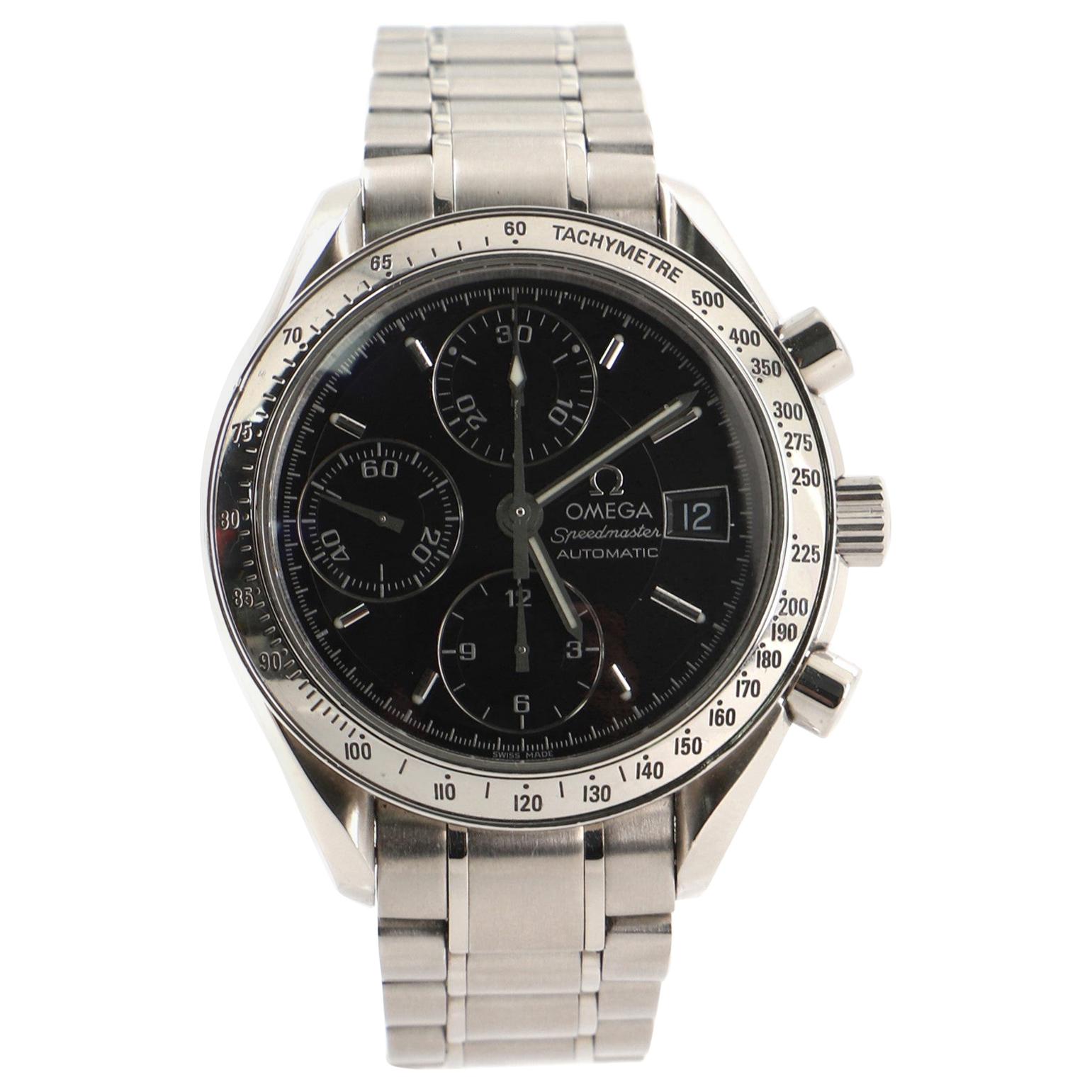Omega Speedmaster Day-Date Chronograph Automatic Watch Stainless Steel 39