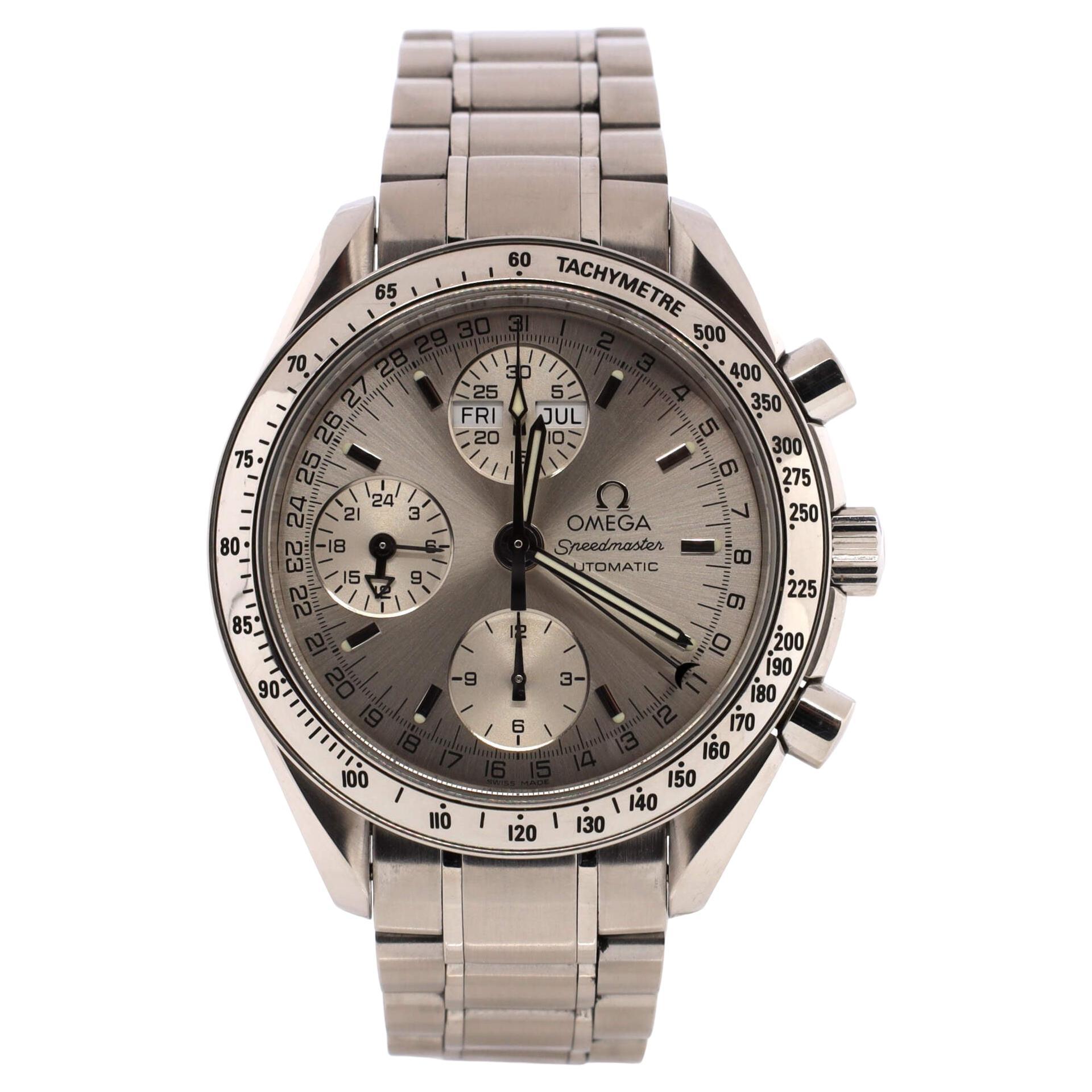 Omega Speedmaster Day-Date Chronograph Automatikuhr aus Edelstahl 39