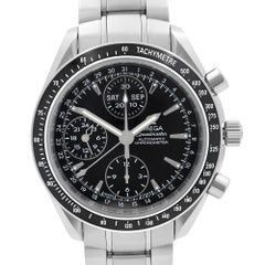 Omega Speedmaster Day-Date Chronograph Steel Black Dial Mens Watch 3220.50.00
