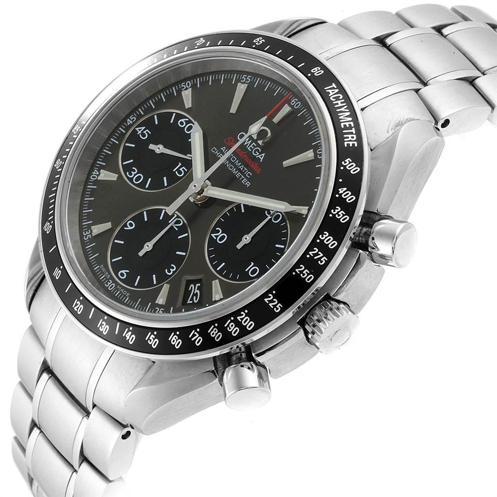 Omega Speedmaster Day Date Gray Dial Watch 323.30.40.40.06.001 Card For Sale 2