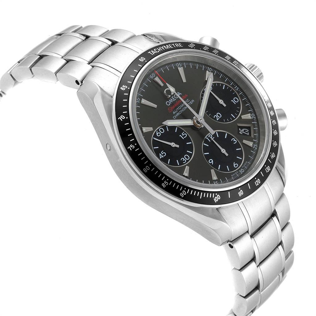 Omega Speedmaster Day Date Grey Dial Watch 323.30.40.40.06.001 In Excellent Condition For Sale In Atlanta, GA