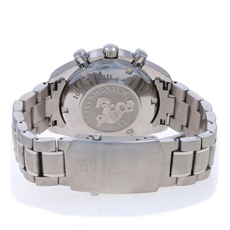 Omega Speedmaster Day-Date Men's Watch 3221.30.00 - Stainless Automatic 1YrWnty For Sale 3