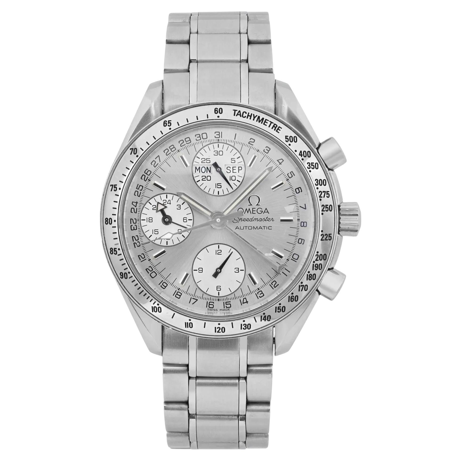Omega Speedmaster Day Date Month Acciaio Quadrante Argento Orologio Automatico 3523.30.00