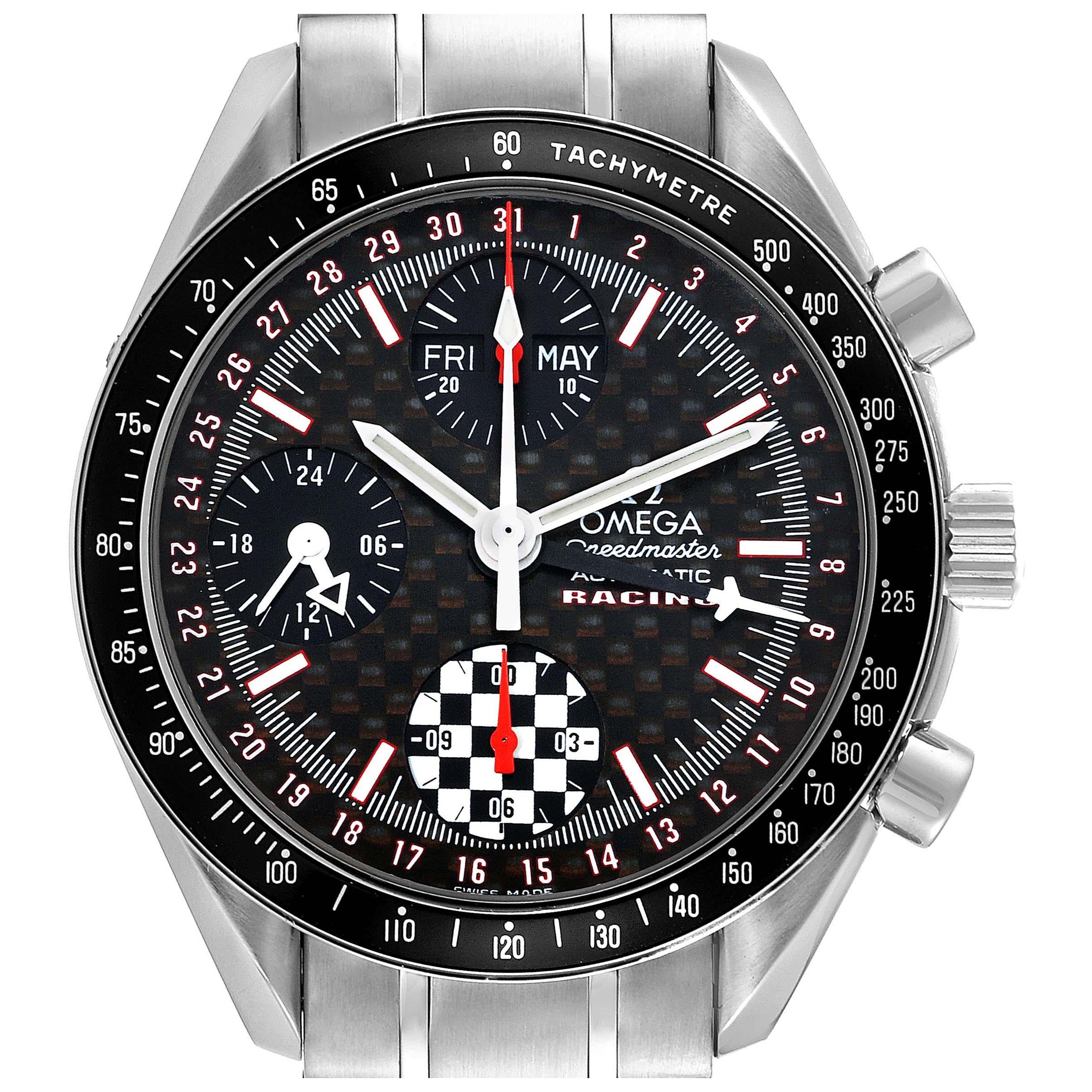 Omega Speedmaster Day Date Schumacher Limited Edition Steel Mens Watch