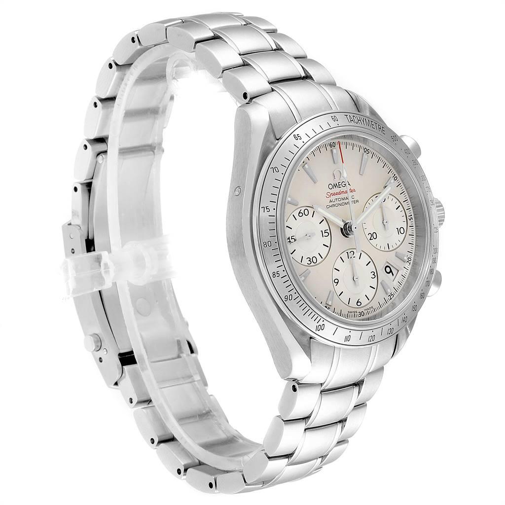 Omega Speedmaster Day Date Steel Men's Watch 323.10.40.40.02.001 In Excellent Condition For Sale In Atlanta, GA