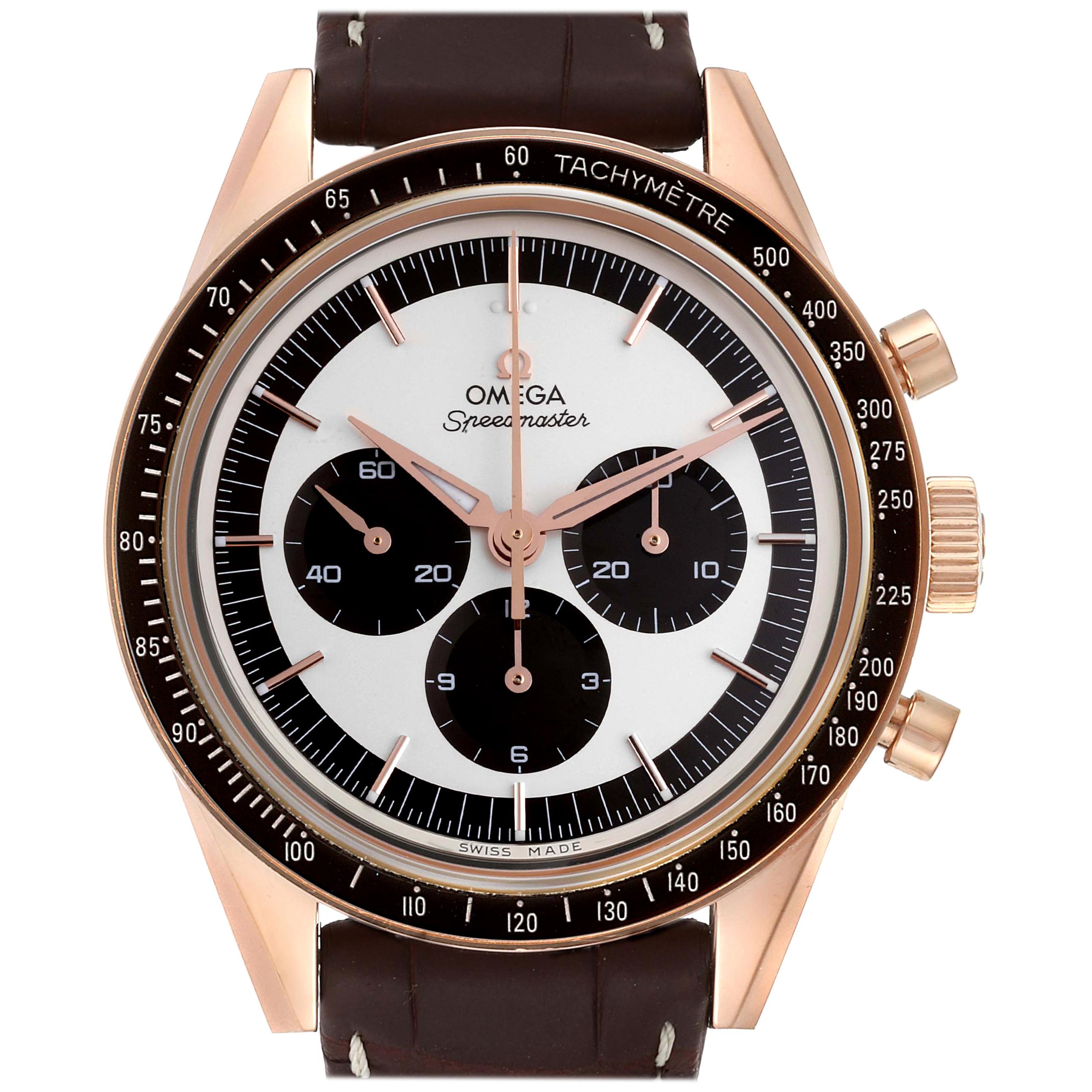Omega Speedmaster First In Space Sedna Gold Watch 311.63.40.30.02.001 For Sale