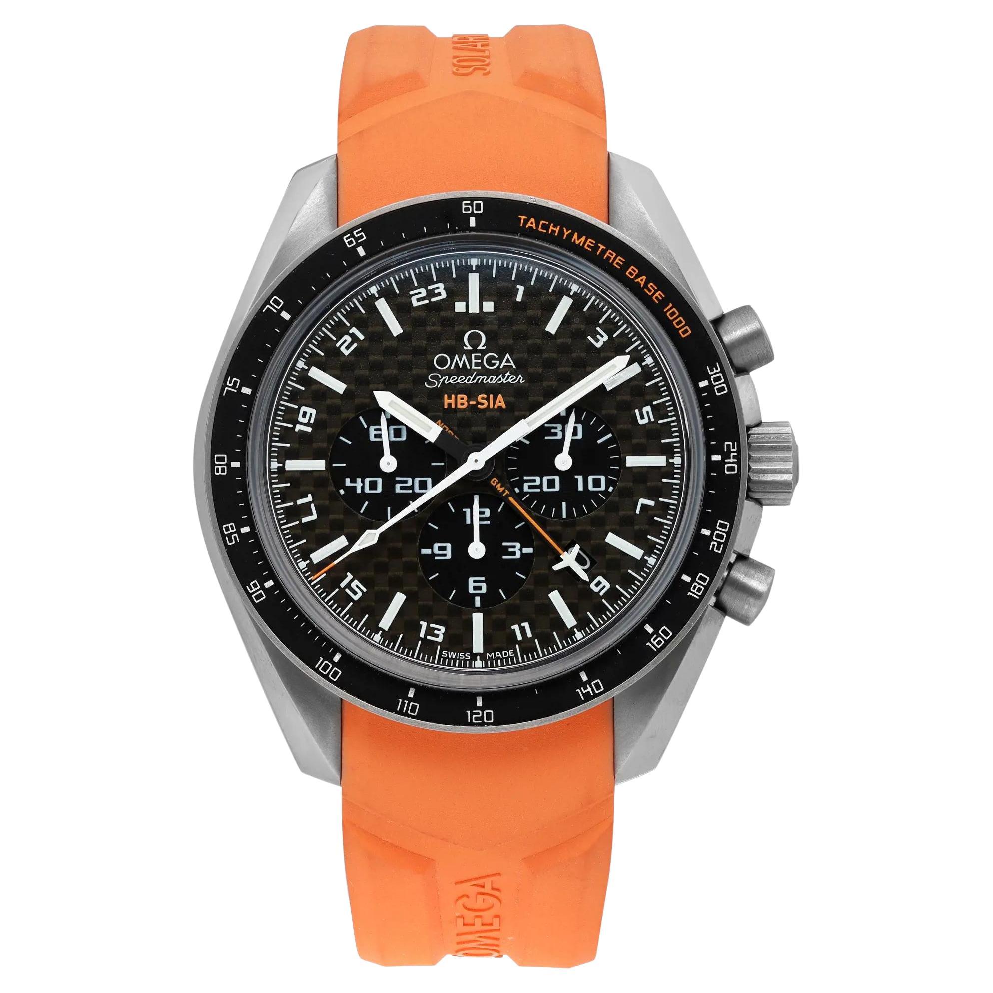 Omega Speedmaster HB-SIA GMT Titanium Chronograph Mens Watch 321.92.44.52.01.003