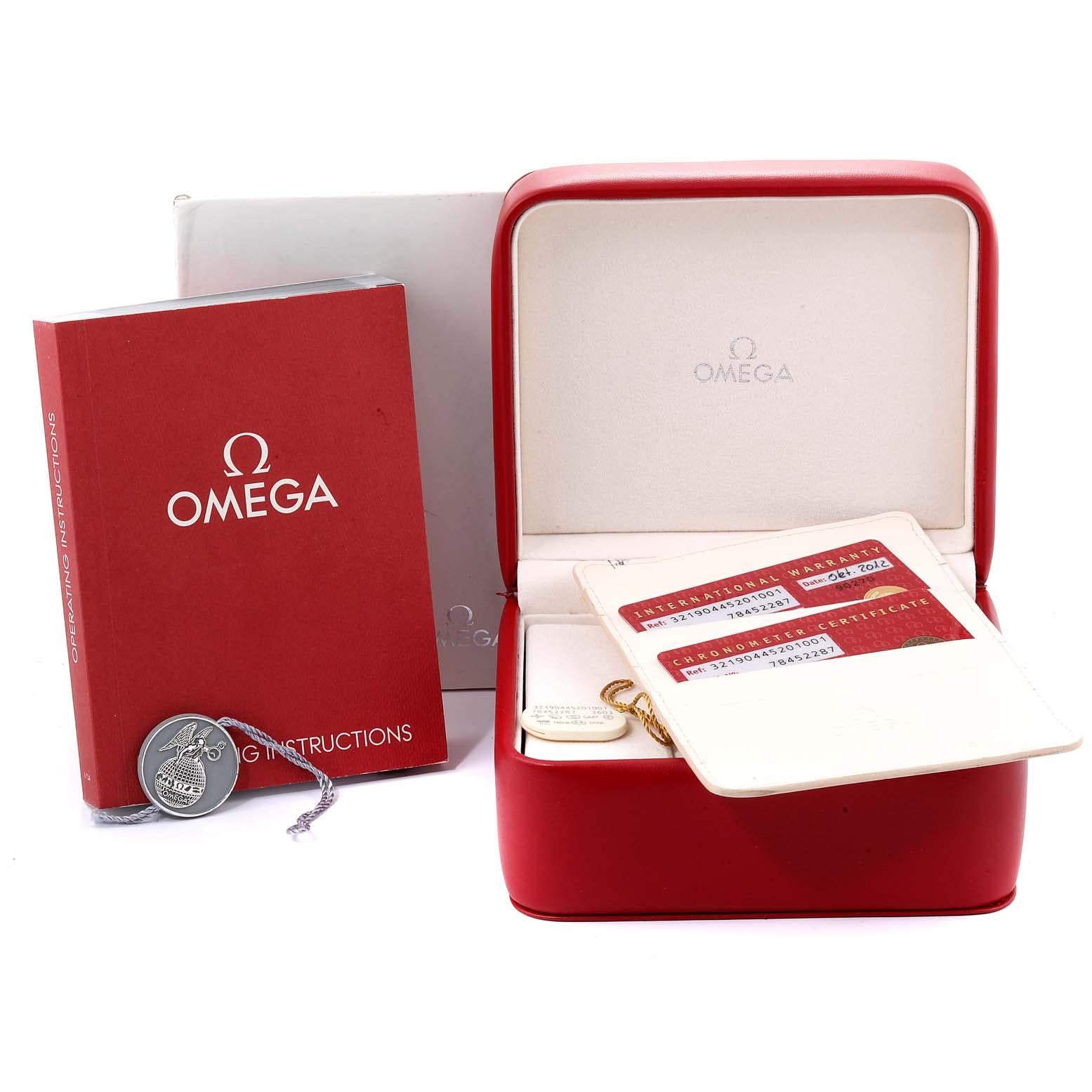 Omega Speedmaster HB-SIA GMT Titanium Watch 321.90.44.52.01.001 Box Card For Sale 6