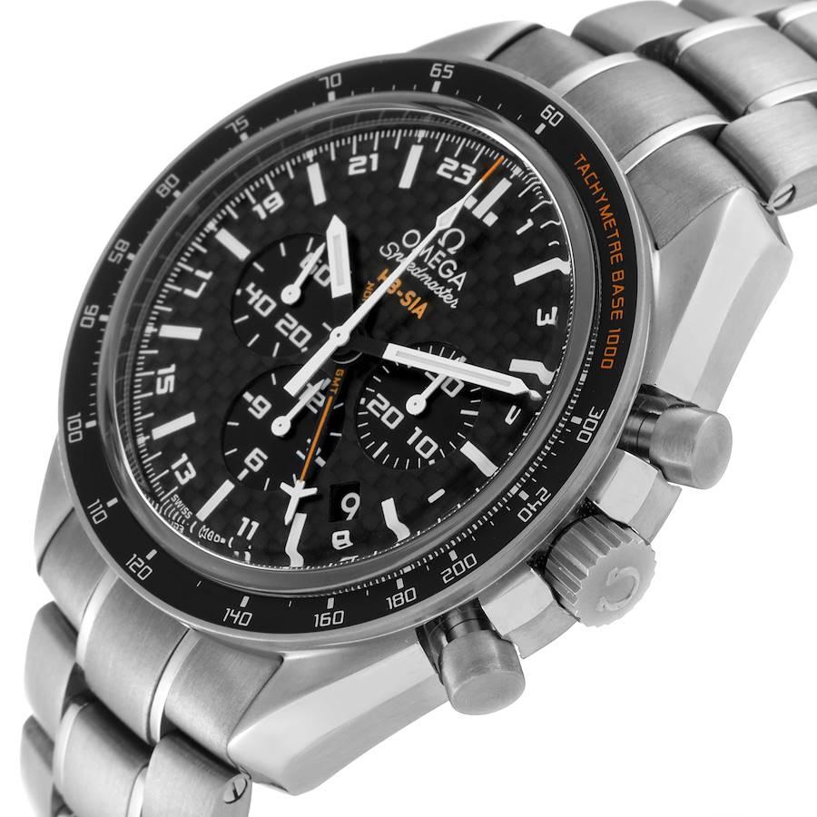 Omega Speedmaster HB-SIA GMT Orologio in titanio 321.90.44.52.01.001 Scheda Box 2