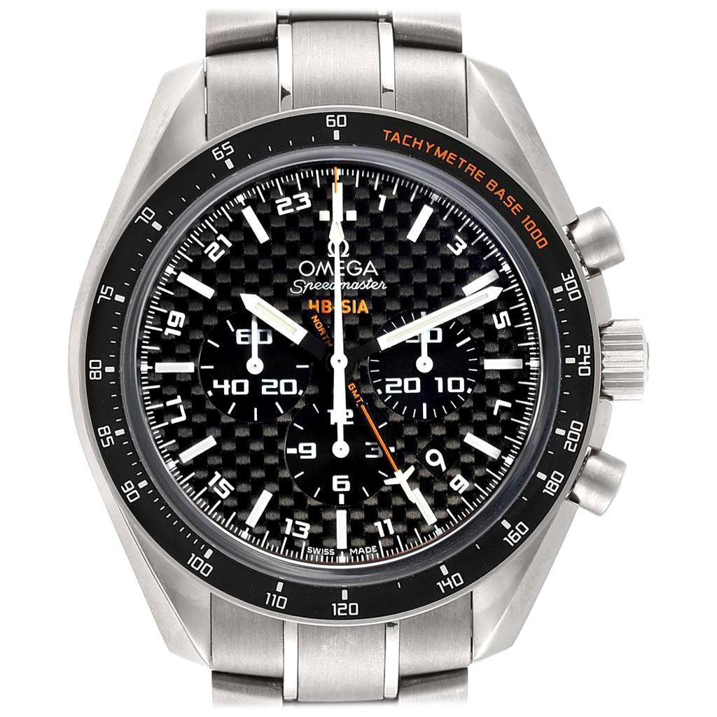 Omega Speedmaster HB-SIA GMT Titanium Watch 321.90.44.52.01.001