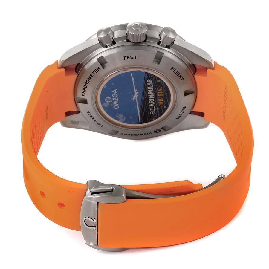 Omega Speedmaster HB-SIA GMT Titanium Watch 321.92.44.52.01.003 Box Card For Sale 3