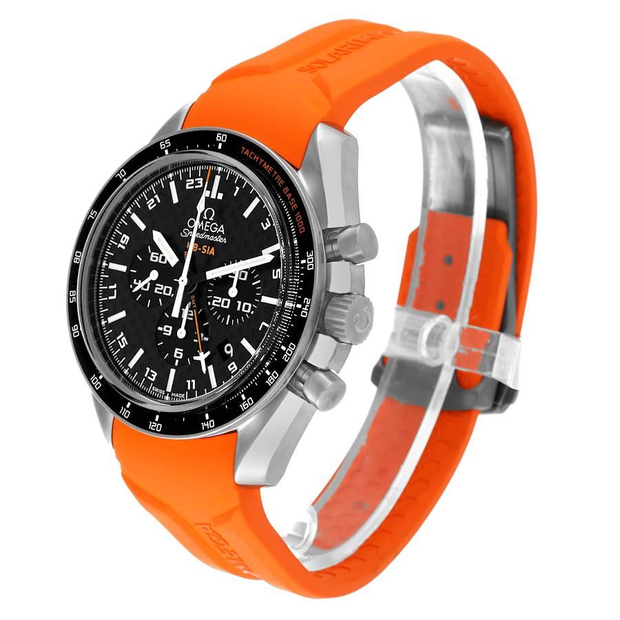 Omega Speedmaster HB-SIA GMT Titanium Watch 321.92.44.52.01.003 Unworn In Excellent Condition In Atlanta, GA