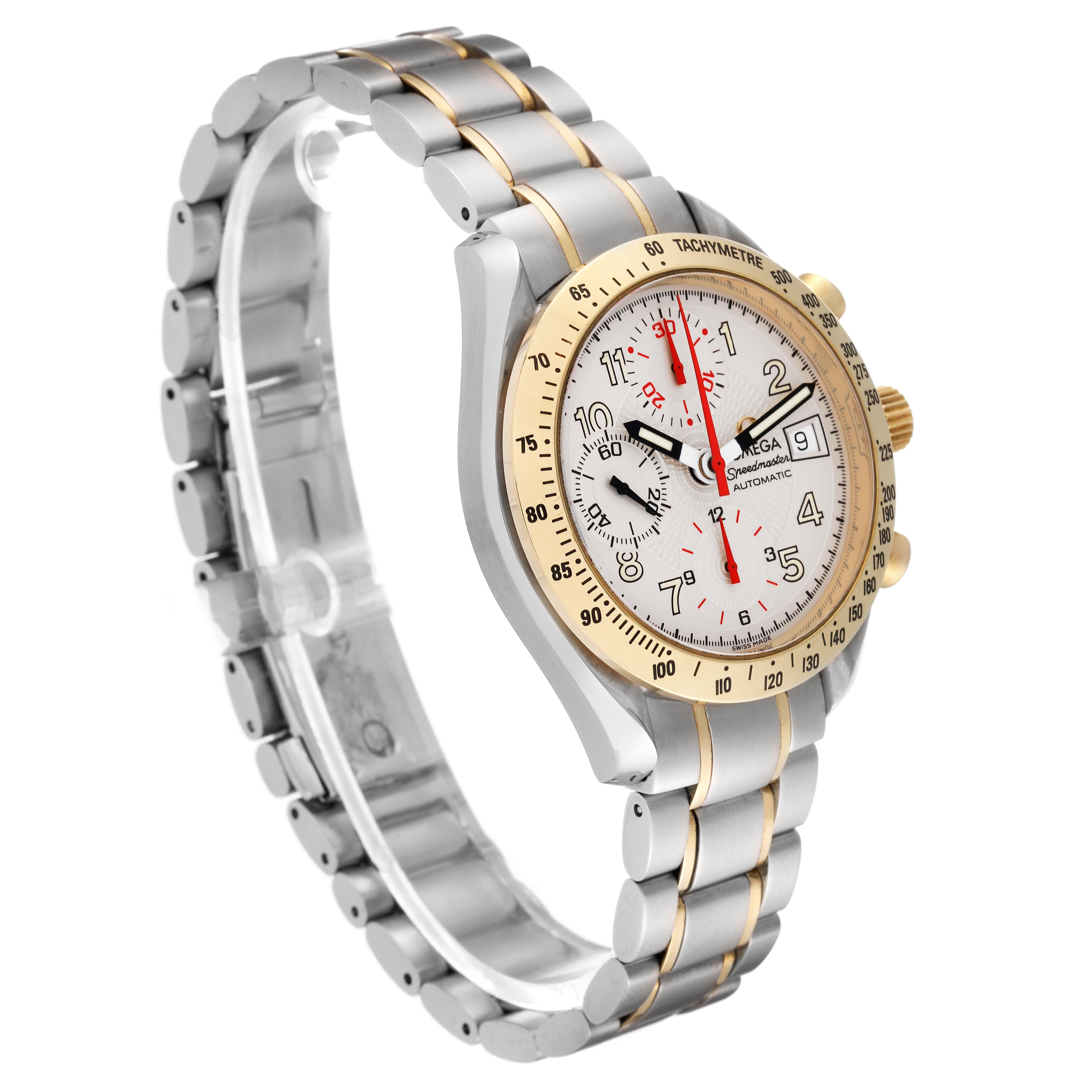 Omega Speedmaster Japanese Market Limited Edition Steel Yellow Gold Mens Watch In Excellent Condition In Atlanta, GA