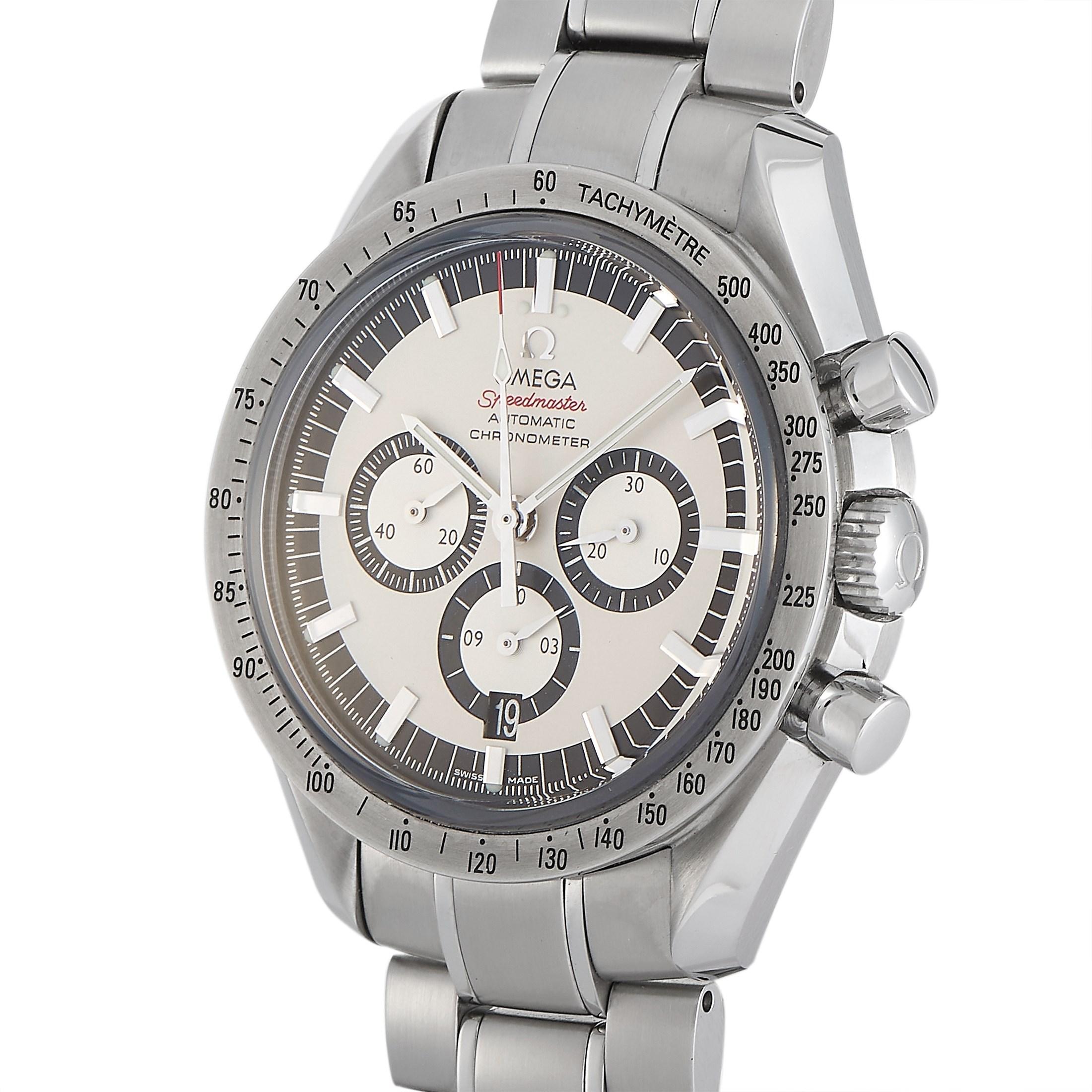 Released in 2004 to commemorate Mr. Schumacher's sixth world championship, here is one of the 6,000 limited edition Speedmaster 3506.31.00 units ever released. Famous for its 