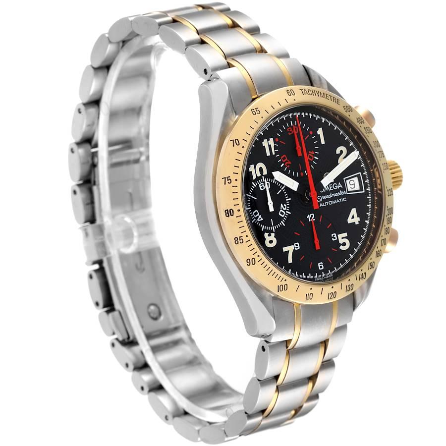 Omega Speedmaster Mark 40 Stahl-Gelbgold-Automatikuhr 3313,53,00 Karte im Zustand „Hervorragend“ im Angebot in Atlanta, GA