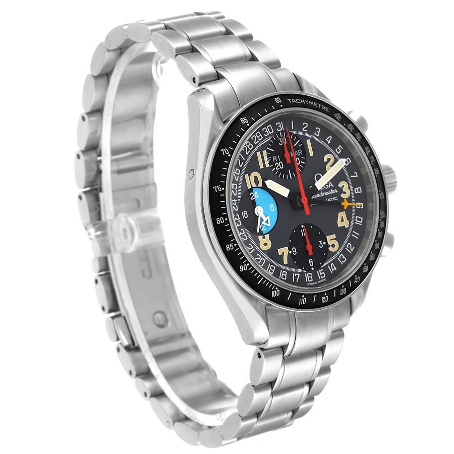 Omega Speedmaster Mark 40 Dreifach Kalender Stahl-Herrenuhr 3520,53,00 im Zustand „Hervorragend“ im Angebot in Atlanta, GA
