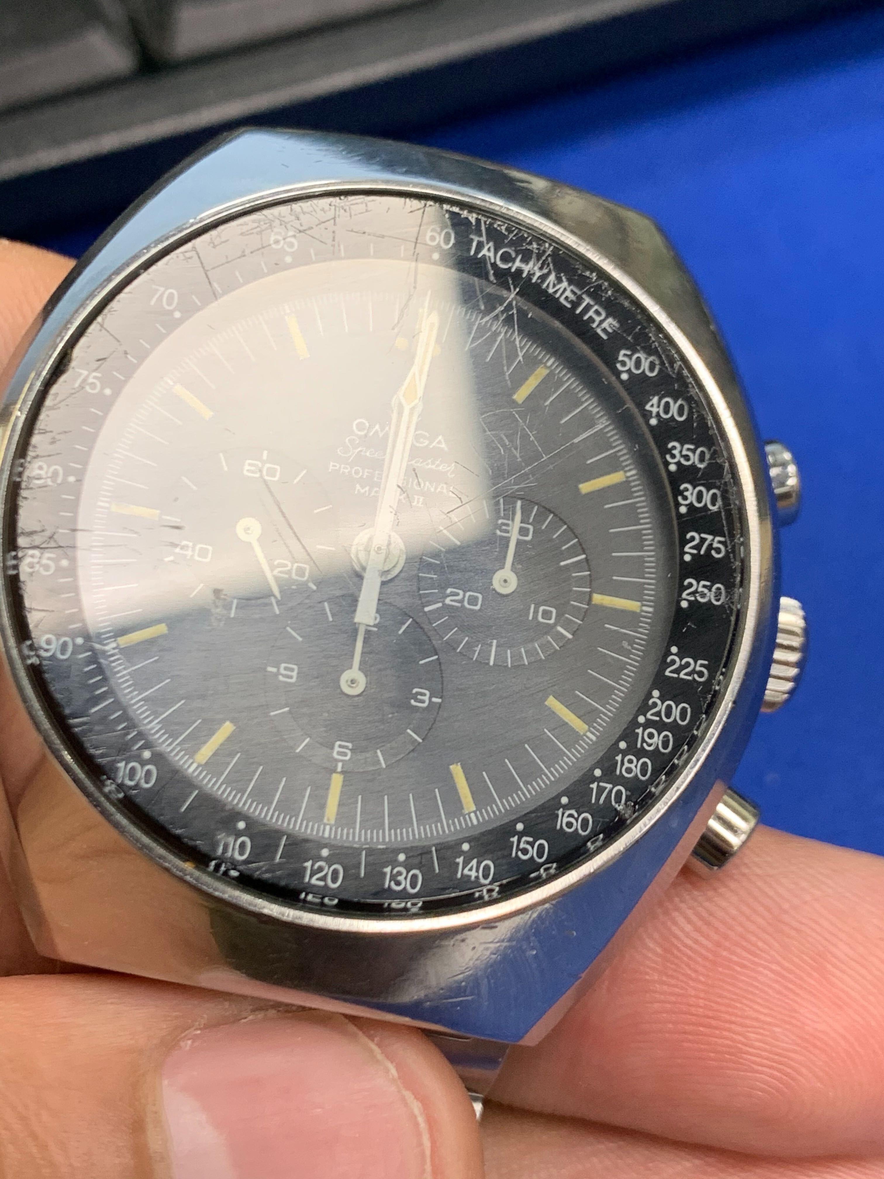 Omega Speedmaster Mark II Steel Black Dial Hand Wind Men's Vintage Watch 145.014 1