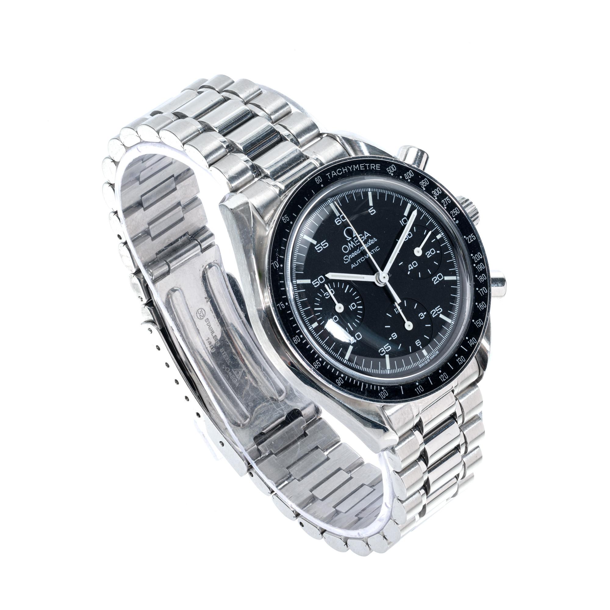 Omega Speedmaster Master Chronograph Men's Wristwatch In Good Condition For Sale In Stamford, CT