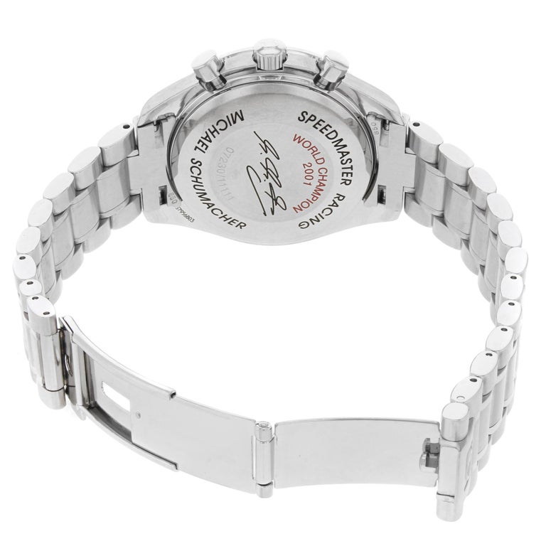 Omega Speedmaster Michael Schumacher Automatic Steel Menâs Watch 3519.50.00 Mint For Sale at 1stdibs