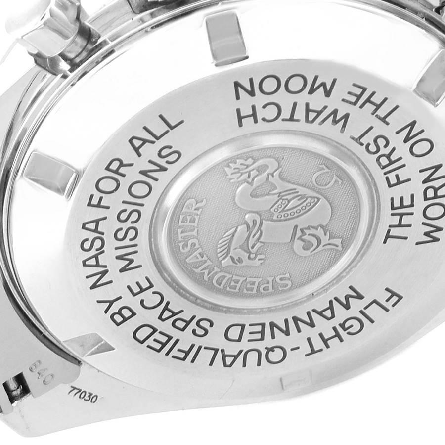 Omega Montre chronographe MoonPhase Speedmaster pour homme avec carte de boîte 3875.20.37 en vente 2
