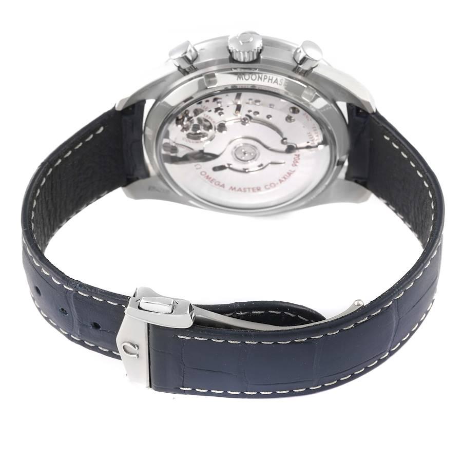 Omega Speedmaster Moonphase Chronograph Watch 304.33.44.52.03.001 Box Card In Excellent Condition In Atlanta, GA