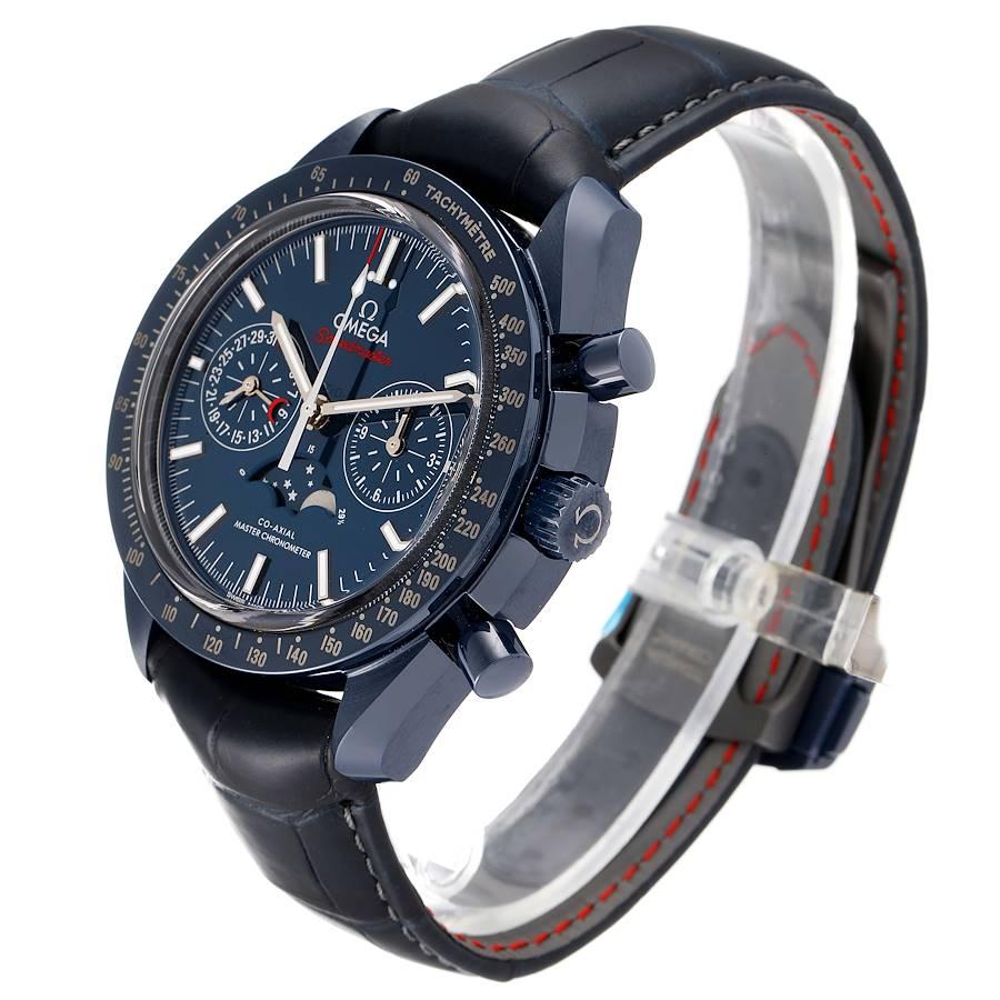Omega Speedmaster Moonphase Chronograph Uhr 304.93.44.52.03.001 Ungetragen Herren im Angebot