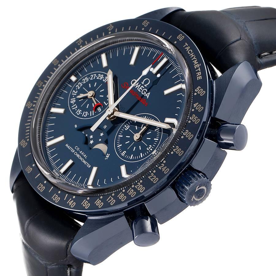 Omega Speedmaster Moonphase Chronograph Uhr 304.93.44.52.03.001 Ungetragen im Angebot 1