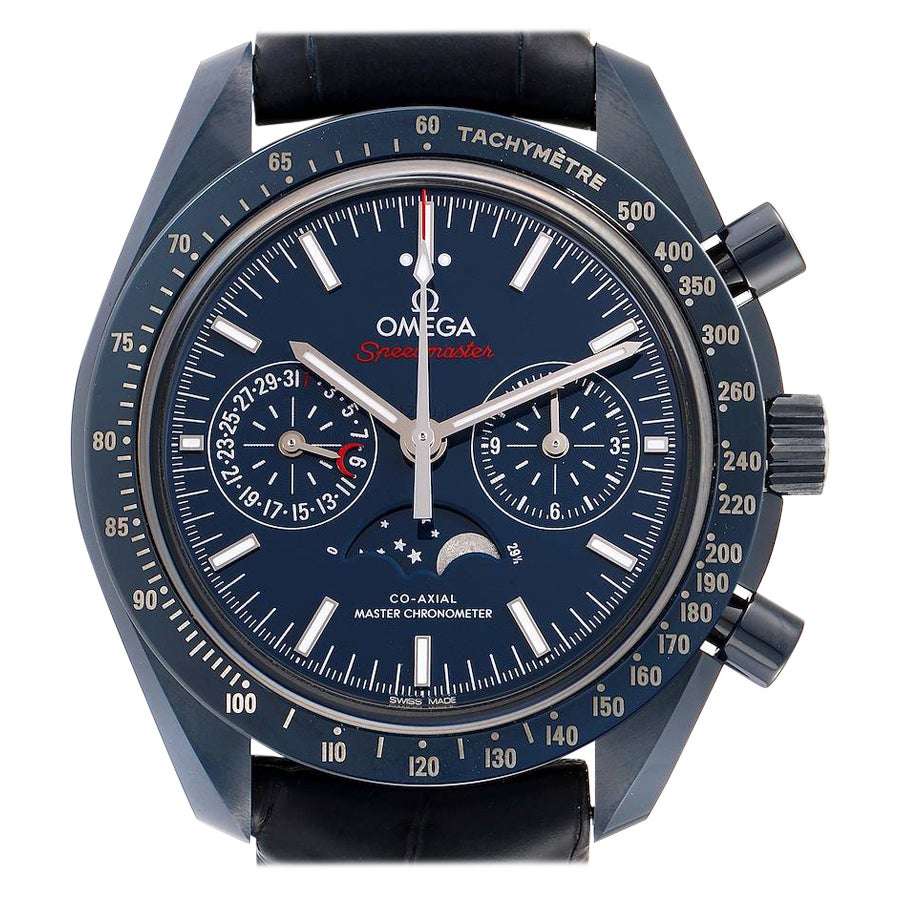 Omega Speedmaster Moonphase Chronograph Uhr 304.93.44.52.03.001 Ungetragen im Angebot