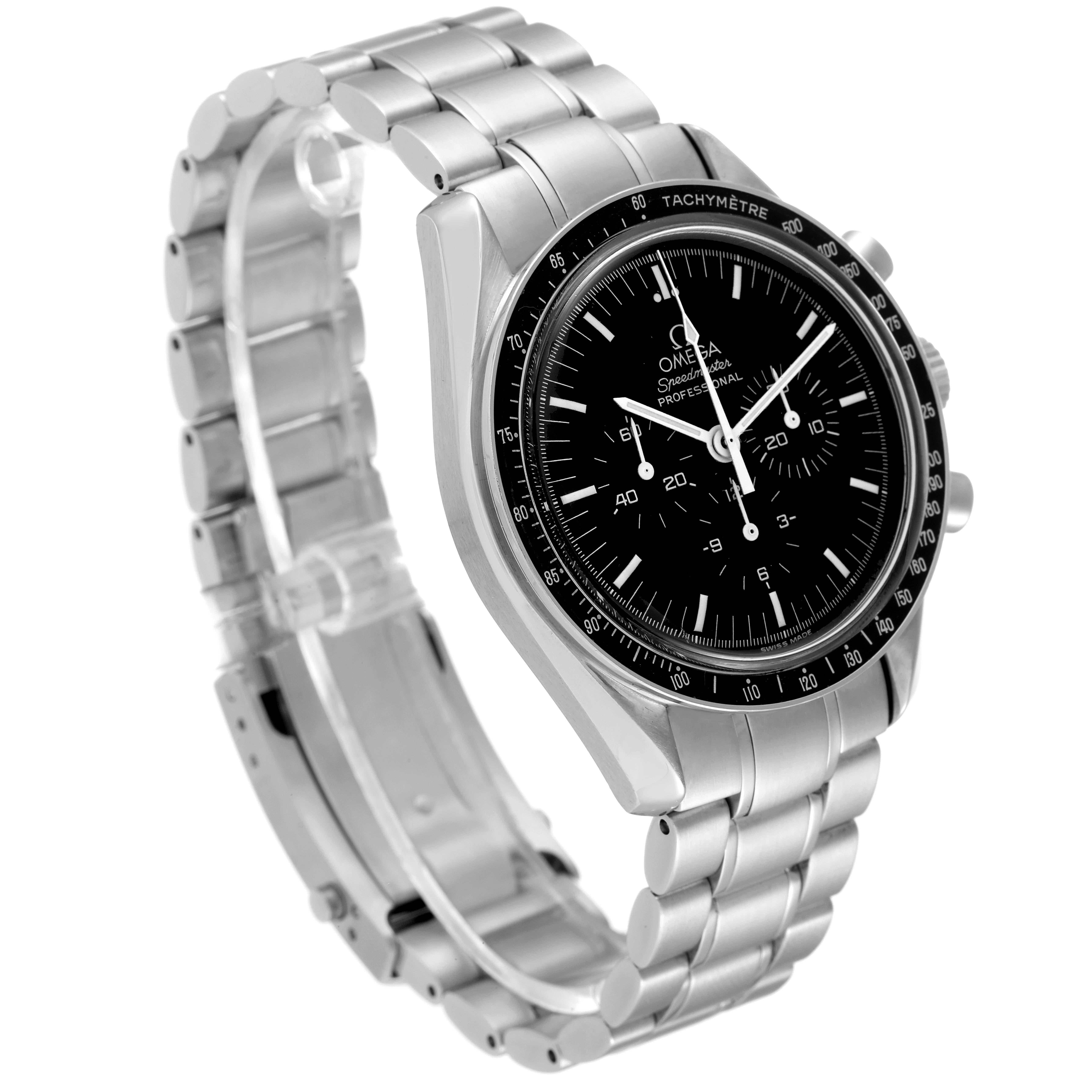 Omega Speedmaster MoonWatch Chronograph Black Dial Mens Watch 3570.50.00 In Excellent Condition In Atlanta, GA