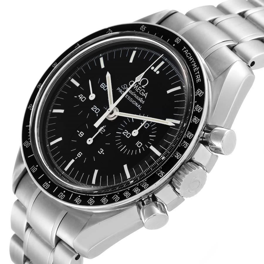 Omega Speedmaster MoonWatch Chronograph Black Dial Mens Watch 3570.50.00 For Sale 1