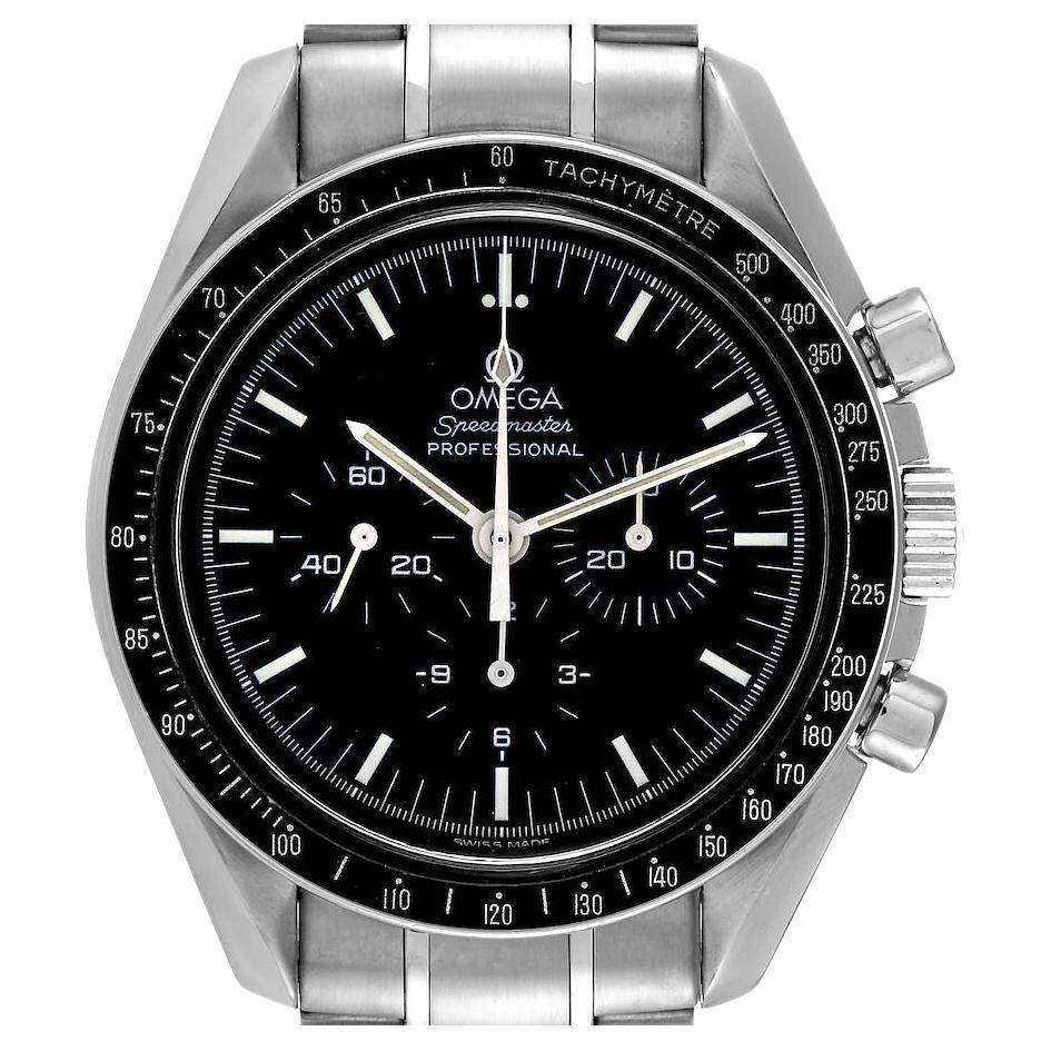 Omega Speedmaster MoonWatch Chronograph Black Dial Mens Watch 3570.50.00 For Sale