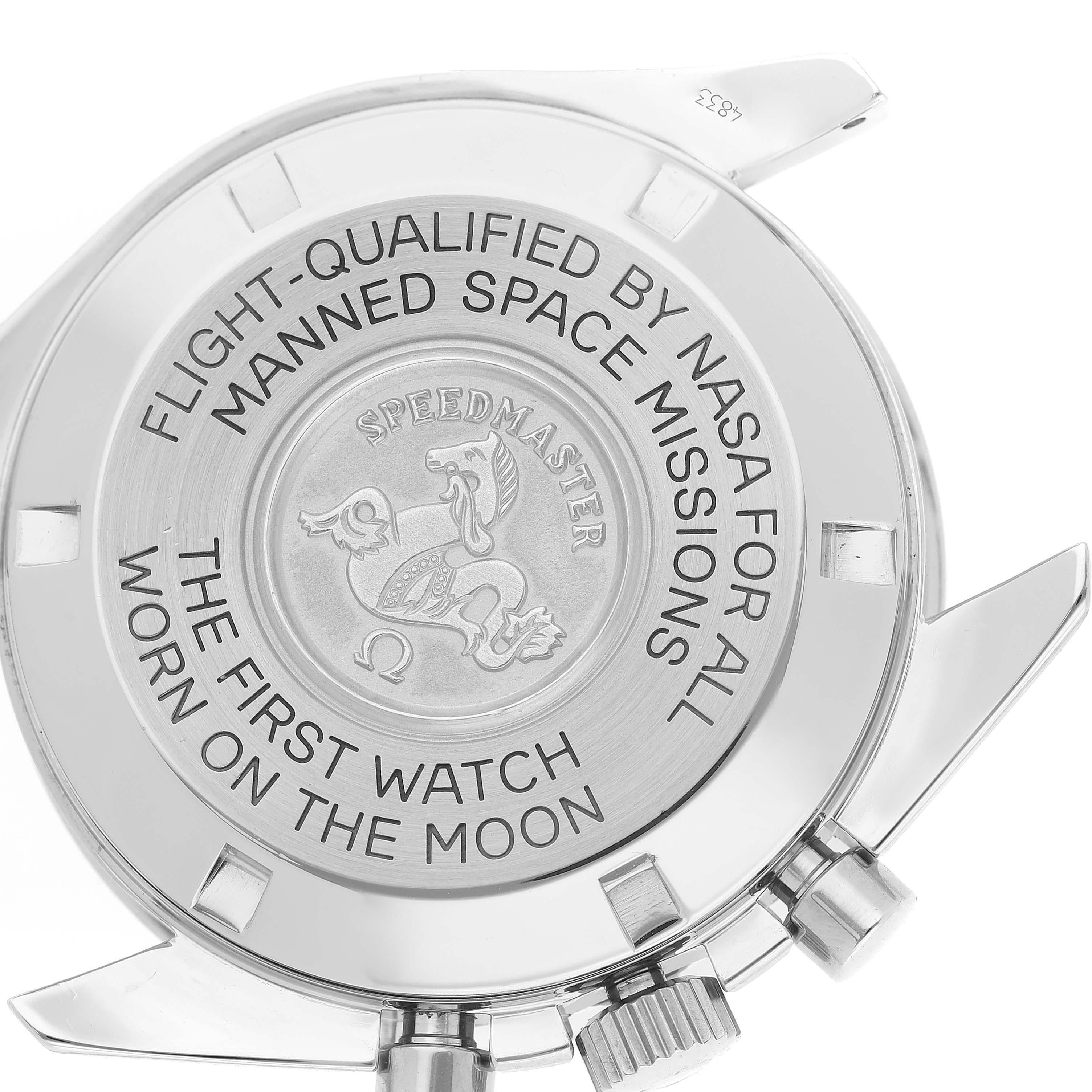 Omega Montre pour hommes Speedmaster Moon Watch Chronograph Black Dial Steel 3570.50.00 en vente 2