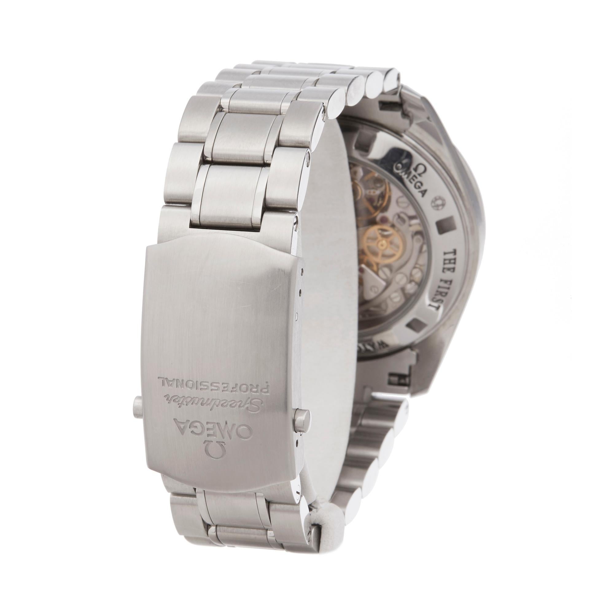 Men's Omega Speedmaster Moonwatch Chronograph Stainless Steel Wristwatch