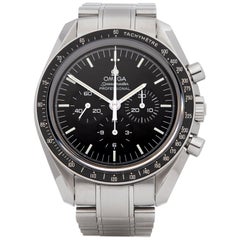 Omega Speedmaster Moonwatch Chronograph Stainless Steel Wristwatch