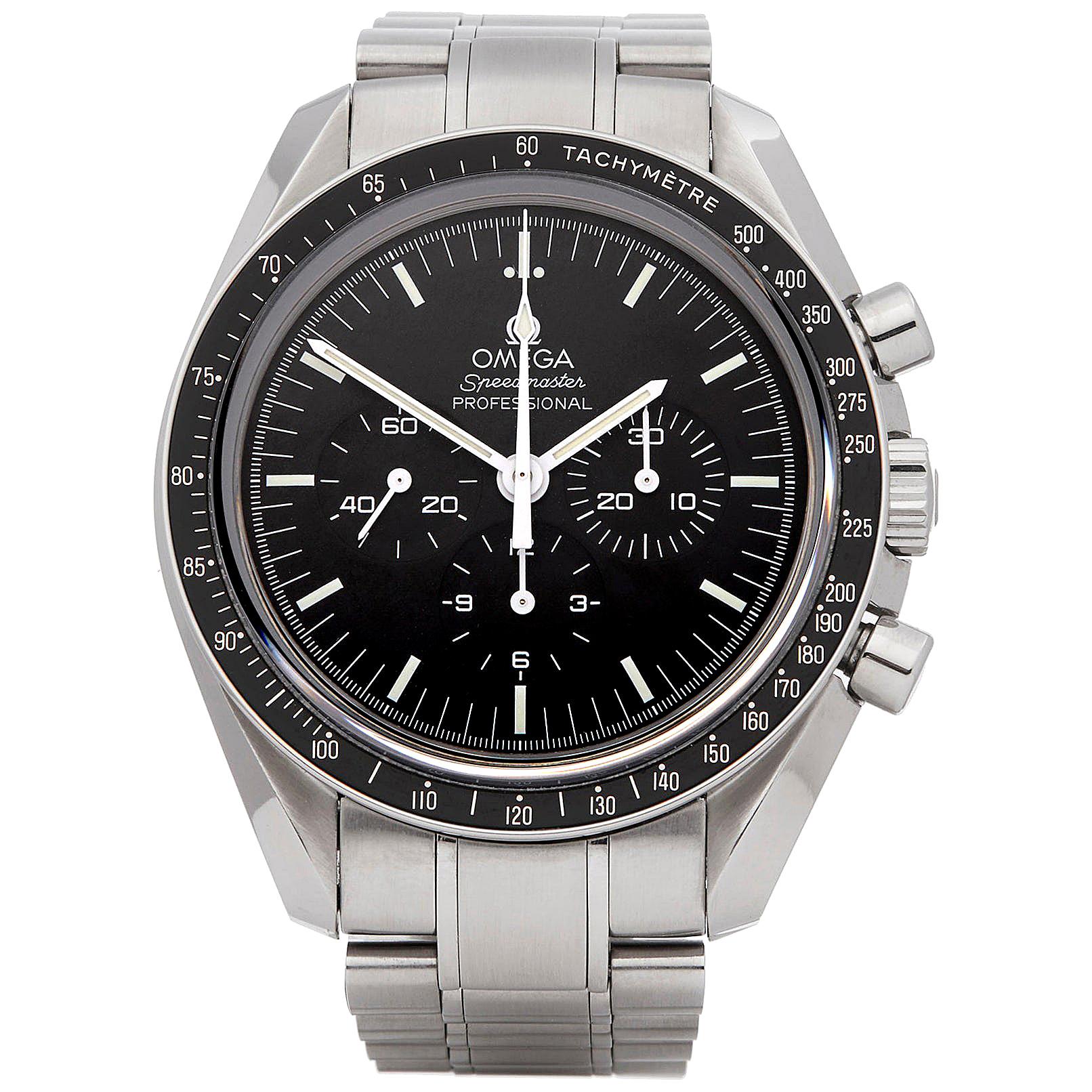 Omega Speedmaster Moonwatch Chronograph Stainless Steel Wristwatch