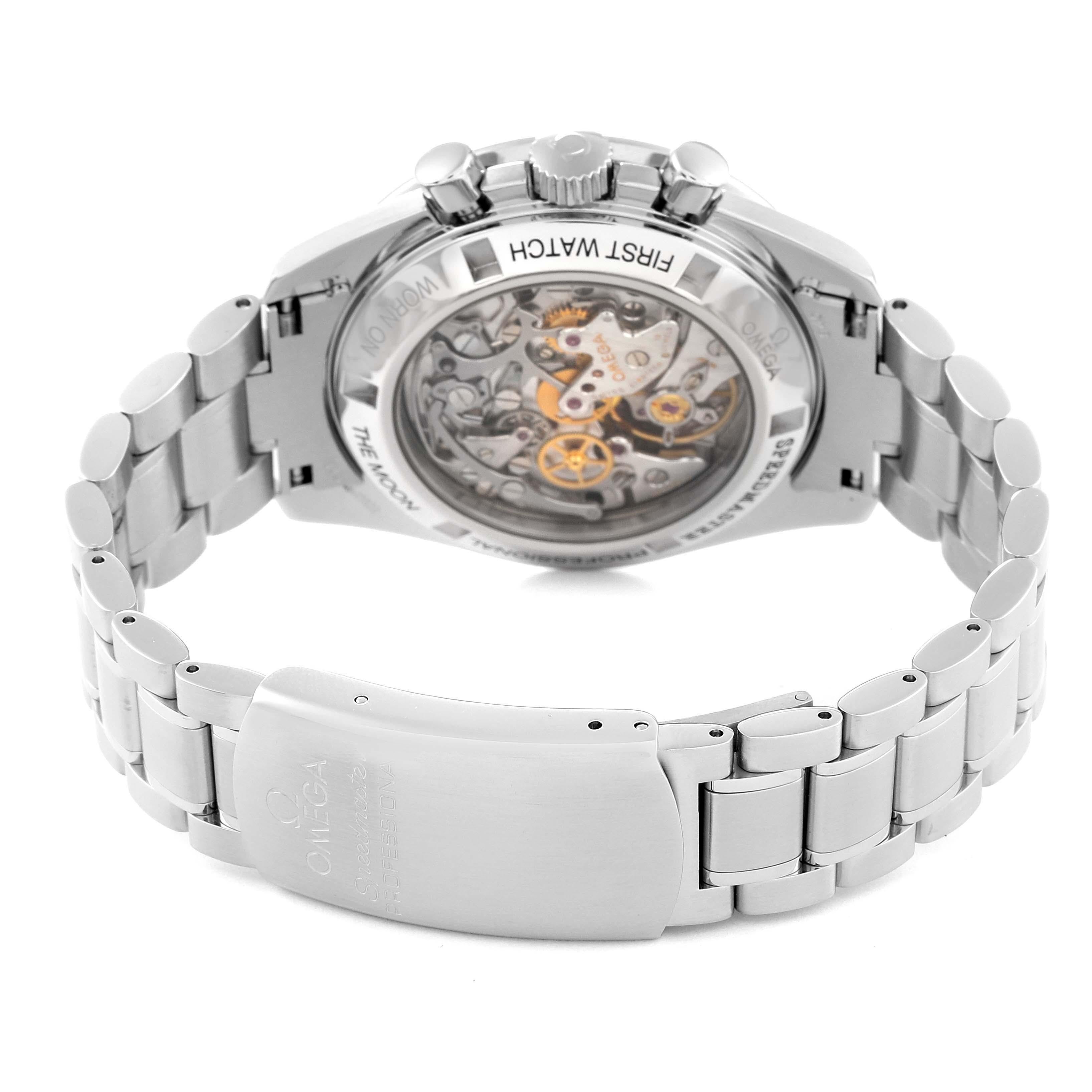 Omega Speedmaster Moonwatch Hesalite Sapphire Steel Mens Watch 3572.50.00 1