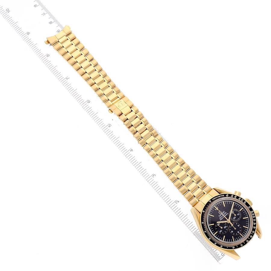Omega Speedmaster Moonwatch Jubilee 27 CHRO C12 Yellow Gold Watch 3191.50 For Sale 1