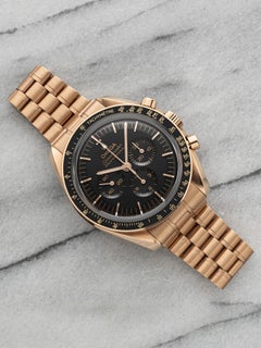 Omega Speedmaster Moonwatch Professional 18K Rose Gold Manual Black Dial 42mm