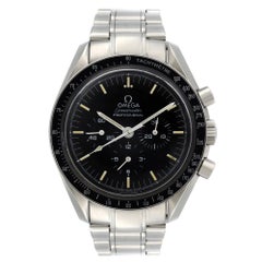 Used Omega Speedmaster Moonwatch Steel Black Dial Manual Wind Watch 3590.50.00
