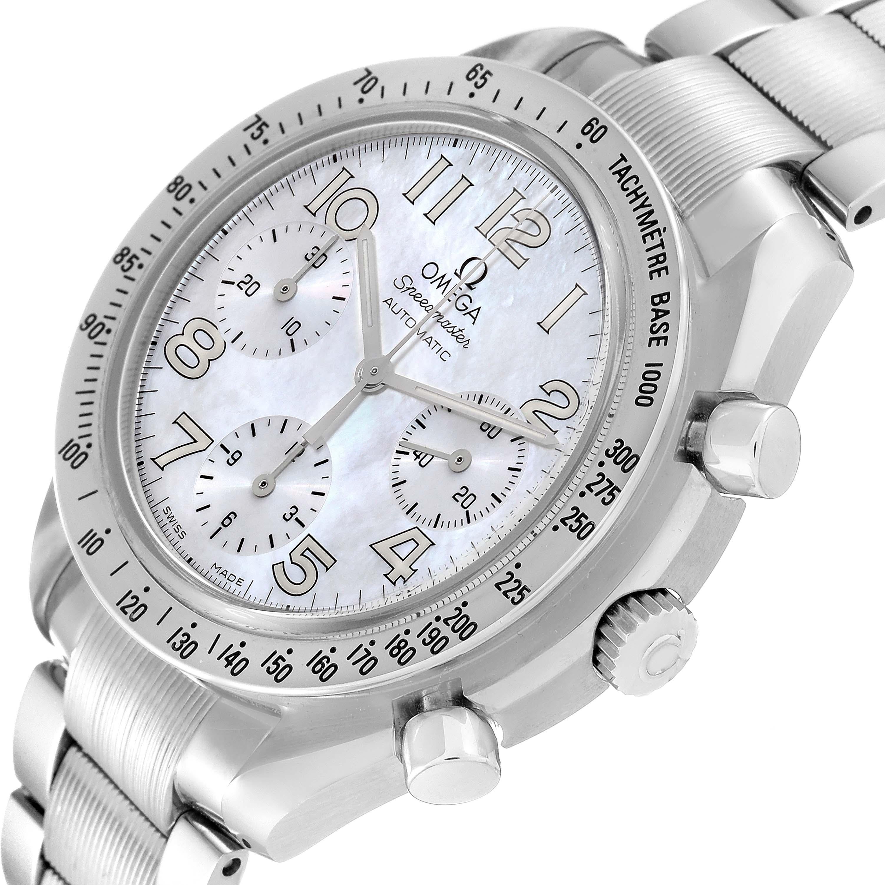 Omega Speedmaster Perlmutt Zifferblatt Stahl Herrenuhr 3534.70,00 Kartenetui 1