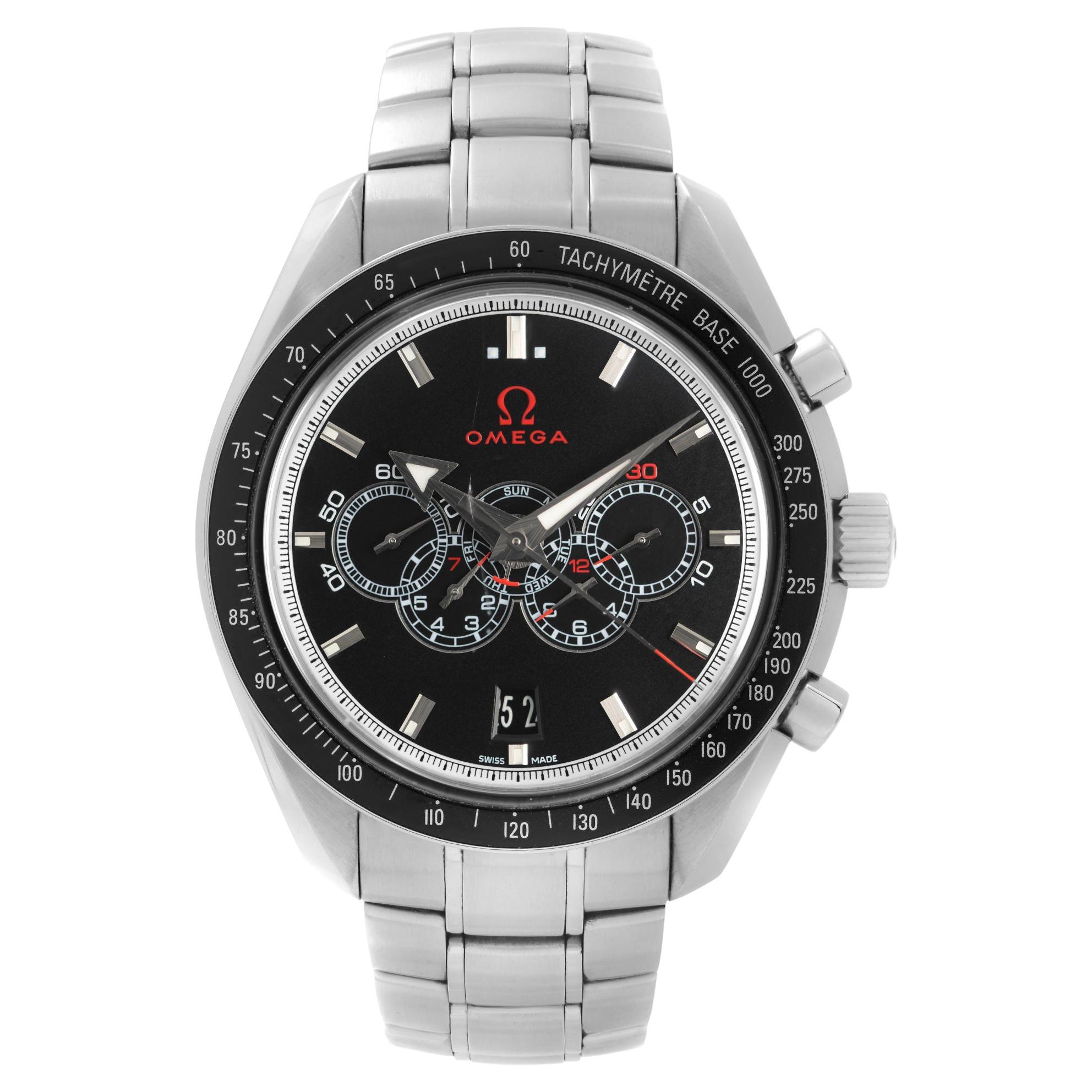 Omega Speedmaster Olympic Day Date Black Automatic Watch 321.30.44.52.01.001 For Sale