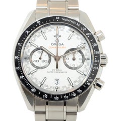 Omega Speedmaster Panda Black Bezel White Dial Stainless Steel Watch in Stock