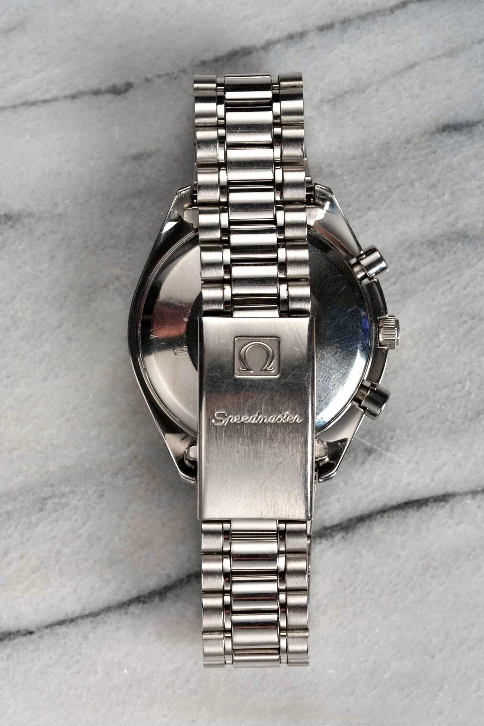 Men's Omega Speedmaster Panda Dial Watch in Steel, 1990–2000s For Sale
