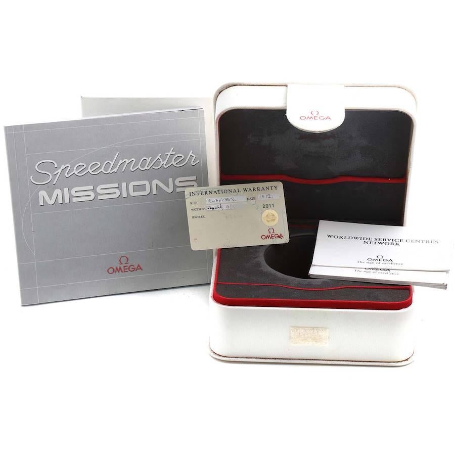 Omega Speedmaster Professional Gemini 4 Montre pour hommes 3597.04.00 Boîte Card en vente 6
