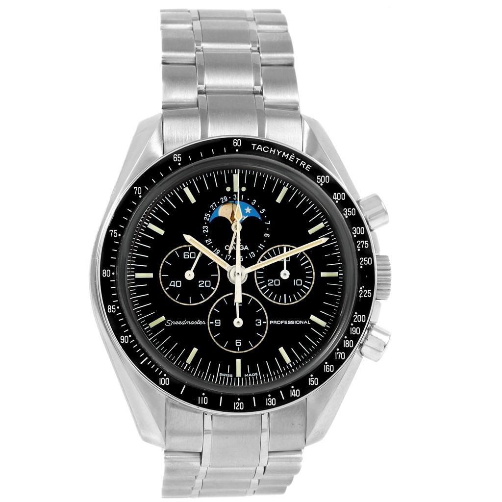 Omega Speedmaster Professional Moonphase Moon Watch 3576.50.00 In Excellent Condition In Atlanta, GA